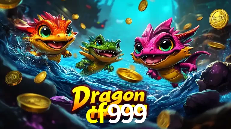 Arte promocional do jogo Dragon Hatch com três adoráveis dragões bebês nadando entre moedas de ouro, um dos slots mais divertidos para jogar no cassino cf999.