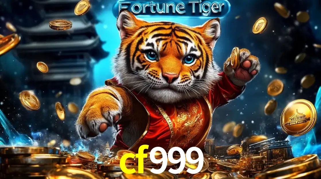 Imagem promocional do jogo de slot Fortune Tiger, com um tigre majestoso em traje tradicional cercado por uma fortuna em moedas de ouro, disponível agora no cassino cf999.